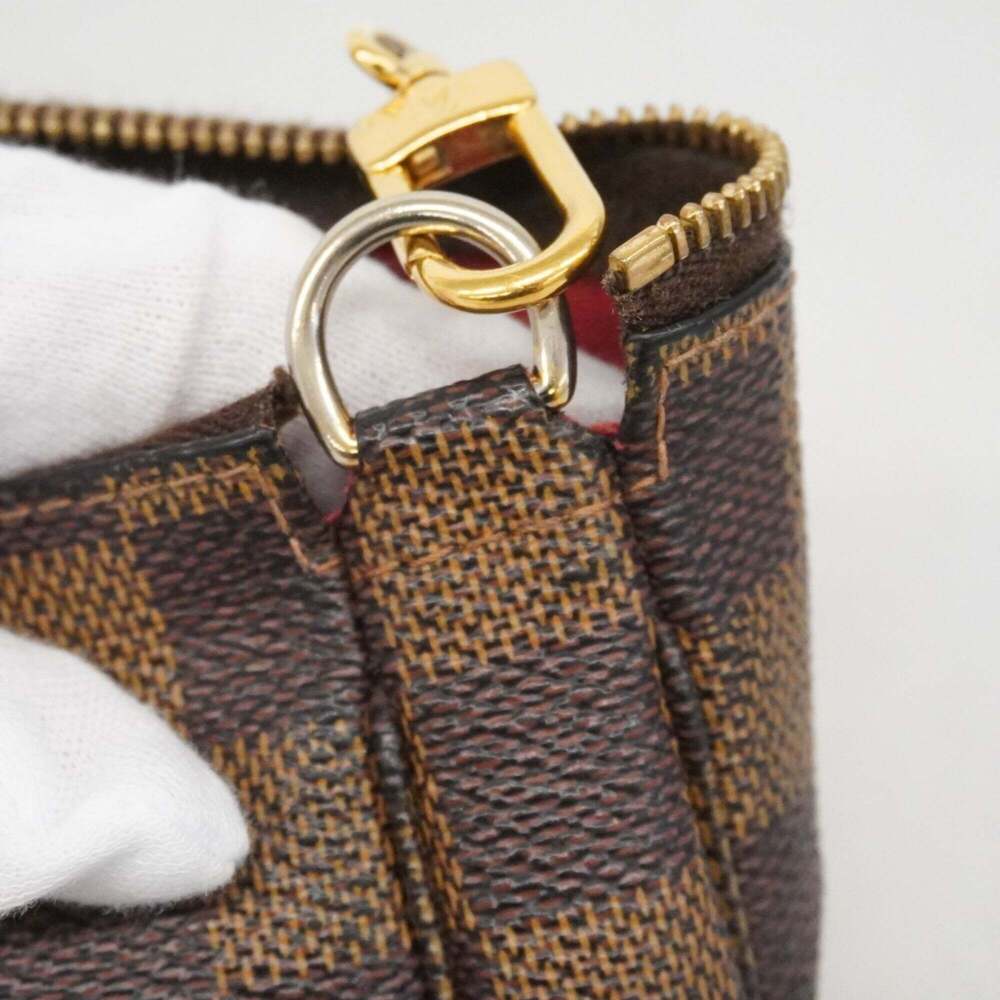 LOUIS VUITTON Brown Damier Pochette Pouch - Picture 9 of 11